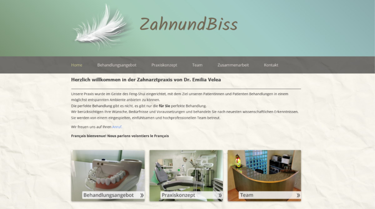 Webseite Die Goldene Nadel